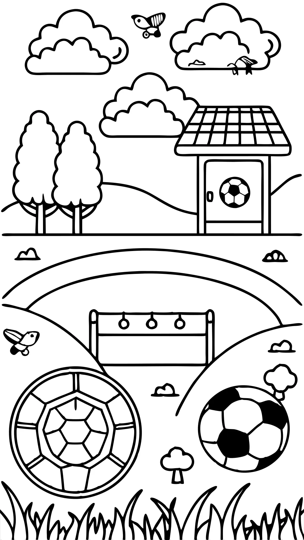 coloriage imprimable soccer